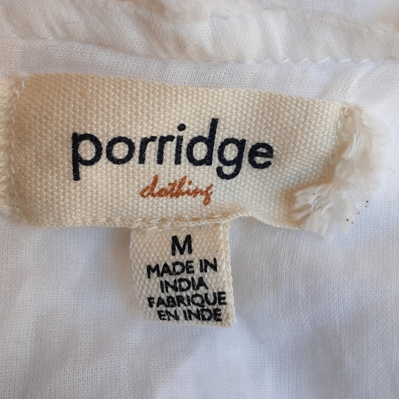 Porridge Clothing Anthropologie Marcelle Chevron Textured V-neck Shift Dress. - Picture 7 of 9